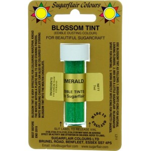 Χρώμα ζαχαροπλαστικής σκόνη πράσινο emerald 7ml Sugarflair