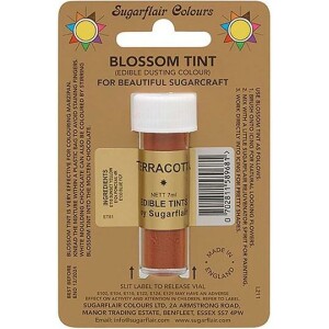 Χρώμα ζαχαροπλαστικής σκόνη τερακότα 7ml Sugarflair