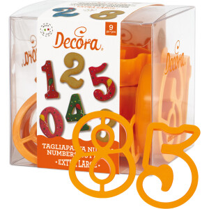 Κουπάτ αριθμοί 7,5cm 9τεμ Decora