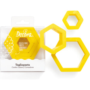 Κουπάτ εξάγωνα 3τεμ 1,5-2,5-3,5cm Decora