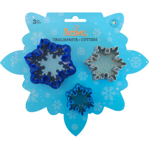 Κουπάτ χιονονιφάδες 3τεμ Decora