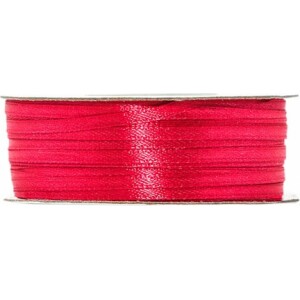 Κορδέλα σατέν φουξ 3mm 100m διπλής όψης