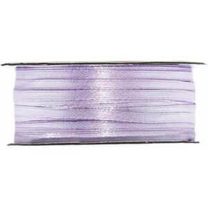Κορδέλα σατέν λιλά 3mm 100m διπλής όψης
