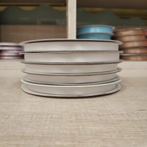 Κορδέλα σατέν λευκό 6mm 25m διπλής όψης