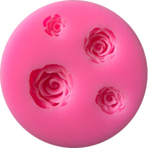 Καλούπι σιλικόνης τριαντάφυλλα 4τεμ