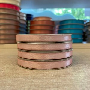 Κορδέλα σατέν ροζ pink 6mm 25m διπλής όψης