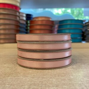 Κορδέλα σατέν ροζ pink 6mm 25m διπλής όψης