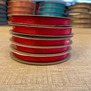 Κορδέλα σατέν φουξ 6mm 25m διπλής όψης