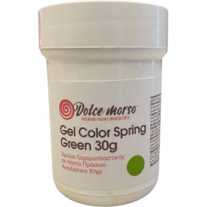 Χρώμα ζαχαροπλαστικής πάστα πράσινο spring 30γρ Dolce Morso