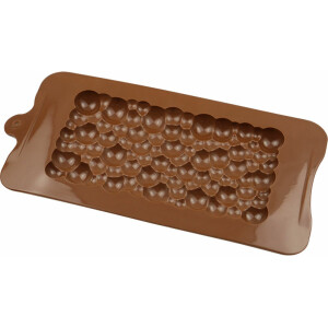 Φόρμα σιλικόνης για πλάκα σοκολάτας bubble 16x8cm
