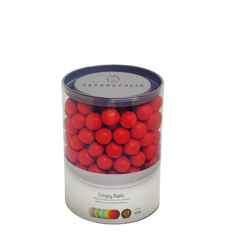 Κουφέτα Crispy κόκκινο ματ 800γρ Zaxaropolis - Image 2
