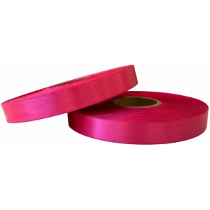 Κορδέλα σατέν φουξ με ούγια 16mm 50m διπλής όψης