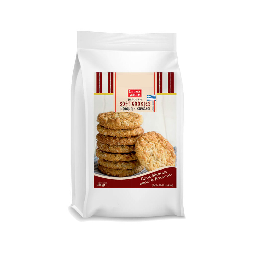 Μίγμα για μπισκότα Soft Cookies βρώμης 500γρ Sweetbite