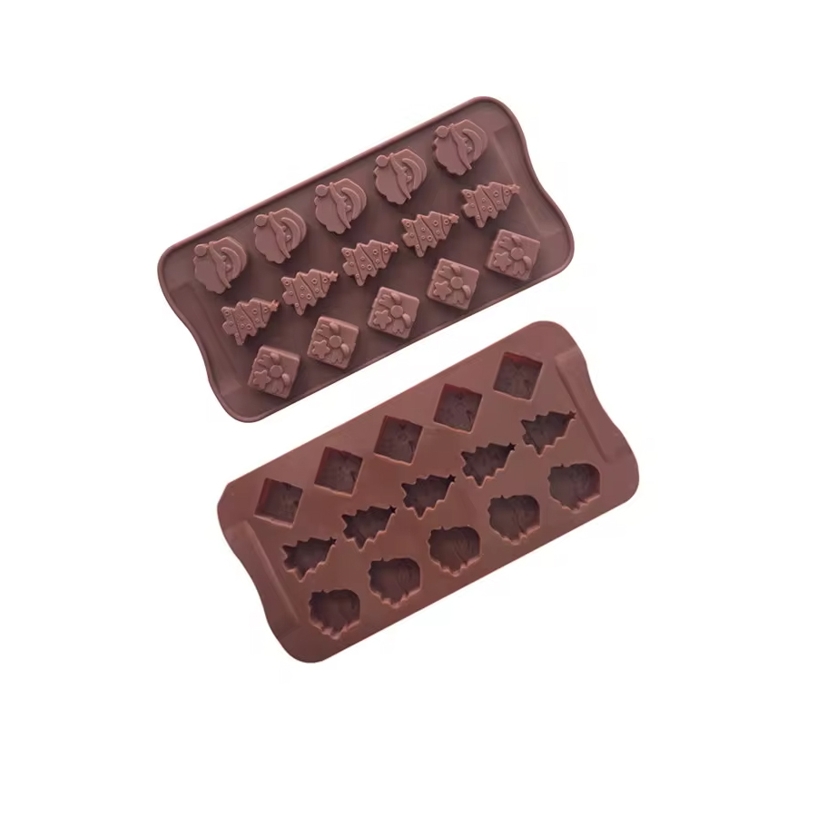 Φόρμα σιλικόνης Άγιος Βασίλης δεντράκι δώρο - Image 3