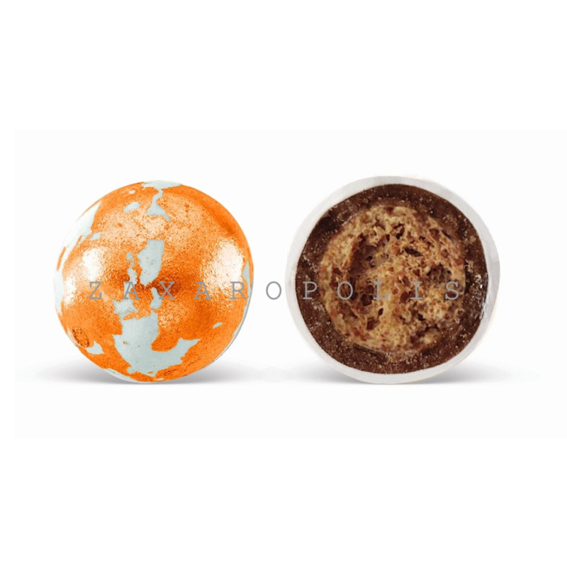 Κουφέτα Crispy πιτσιλωτό ροζ χρυσό 800γρ Zaxaropolis