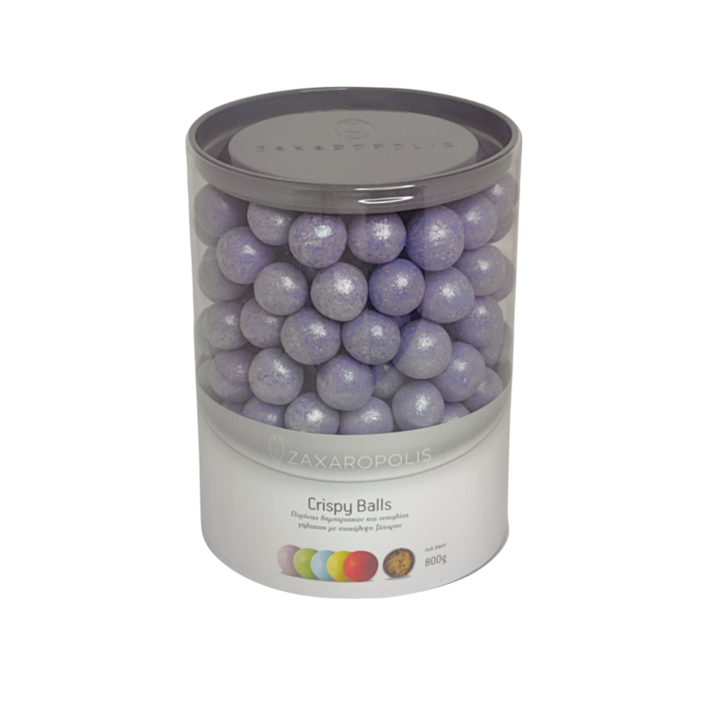 Κουφέτα Crispy μωβ περλέ 800γρ Zaxaropolis - Image 2