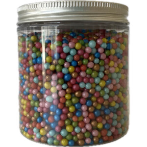 Πέρλες πολύχρωμες περλέ 4mm 220γρ Sweetbite