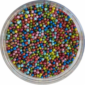 Πέρλες πολύχρωμες περλέ 4mm 600γρ Sweetbite