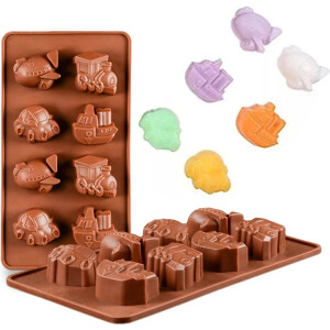 Φόρμα σιλικόνης μεταφορικά μέσα 8τεμ