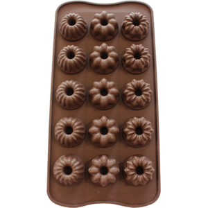 Φόρμα σιλικόνης μίνι κεκάκια 3cm 15τεμ