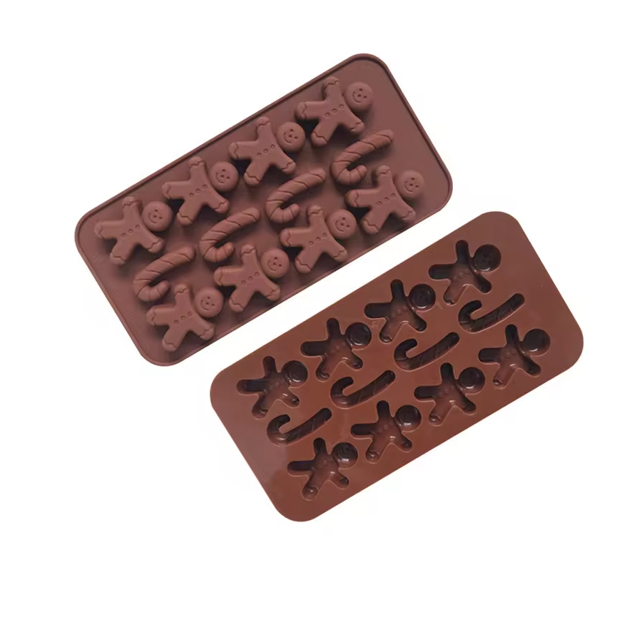 Φόρμα σιλικόνης Gingerman και μπαστουνάκια