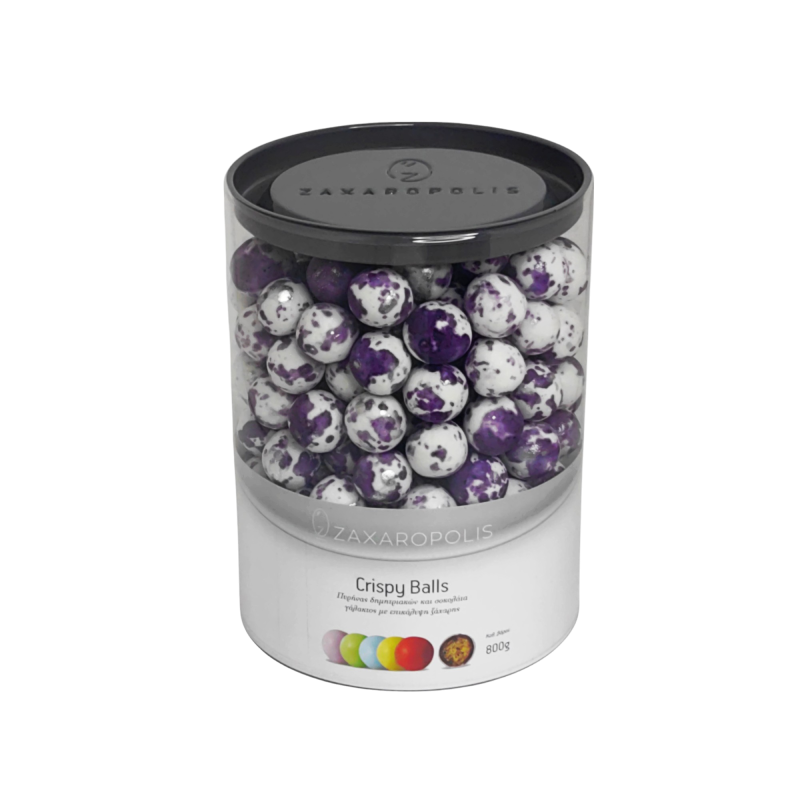 Κουφέτα Crispy πιτσιλωτό μωβ 800γρ Zaxaropolis - Image 2