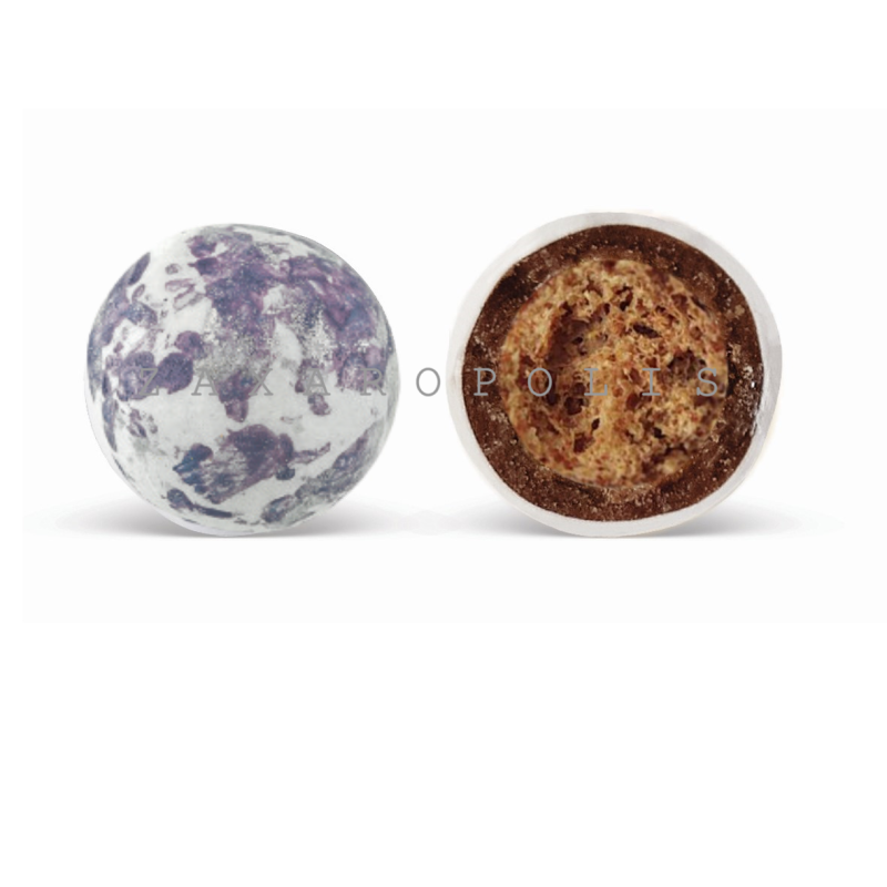 Κουφέτα Crispy πιτσιλωτό μωβ 800γρ Zaxaropolis