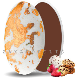 Κουφέτα Choco splash ροζ χρυσό mix γεύσεων 1 κιλό Zaxaropolis