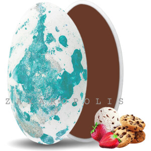 Κουφέτα Choco splash τυρκουάζ mix γεύσεων 1 κιλό Zaxaropolis