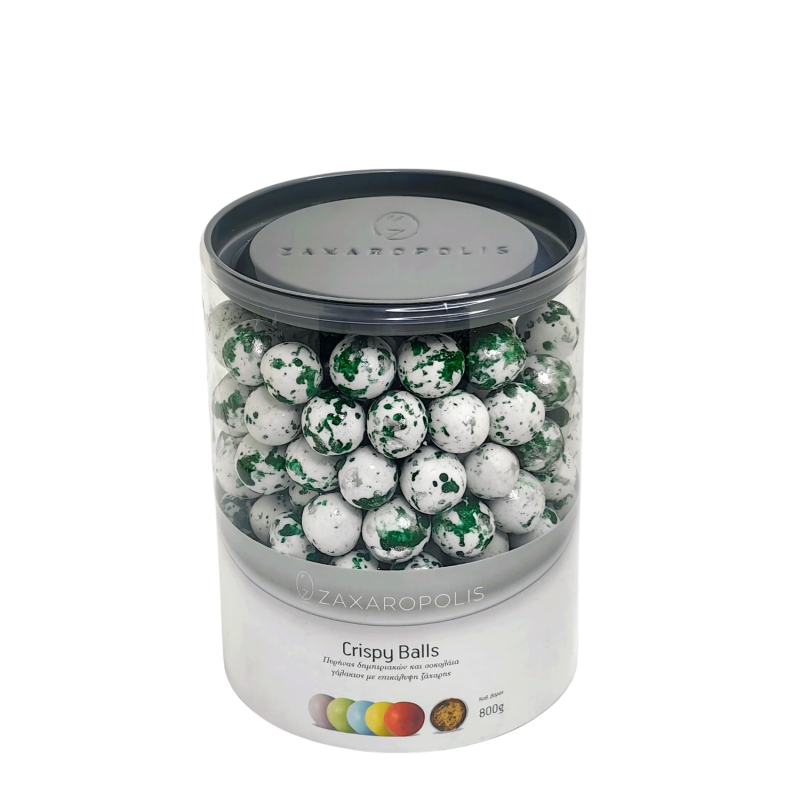 Κουφέτα Crispy πιτσιλωτό πράσινο 800γρ Zaxaropolis - Image 2