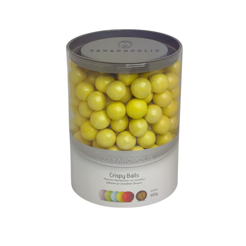 Κουφέτα Crispy κίτρινο περλέ 800γρ Zaxaropolis - Image 2