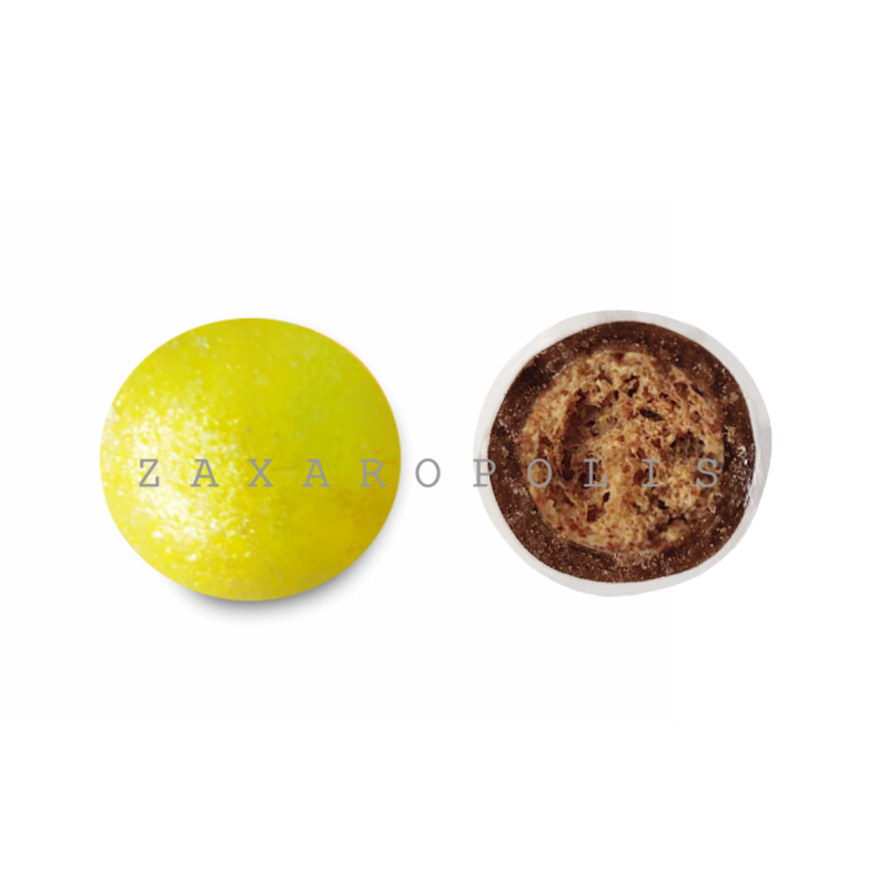 Κουφέτα Crispy κίτρινο περλέ 800γρ Zaxaropolis