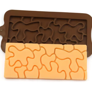 Φόρμα σιλικόνης για πλάκα σοκολάτας με ακανόνιστα σχήματα 16x8cm