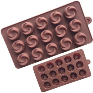 Φόρμα σιλικόνης τριαντάφυλλα 2,6cm 15τεμ