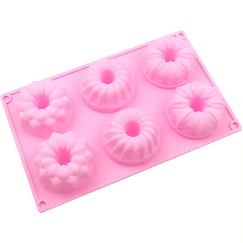 Φόρμα σιλικόνης κεκάκια 6τεμ - Image 3