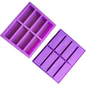 Φόρμα σιλικόνης ορθογώνια 3,9x11,4cm 8τεμ