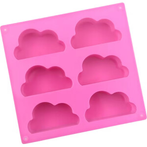 Φόρμα σιλικόνης σύννεφα 6,9x3,8cm 6τεμ