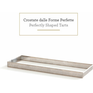 Τσέρκι για τάρτα ορθογώνιο ανοξείδωτο 10x29x2cm Decora