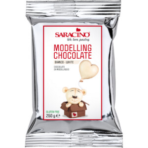 Σοκολάτα μοντελισμού λευκή 250γρ Saracino