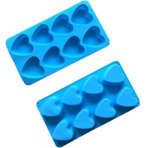 Φόρμα σιλικόνης καρδιές 7cm 8τεμ