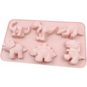 Φόρμα σιλικόνης δεινόσαυροι 6τεμ