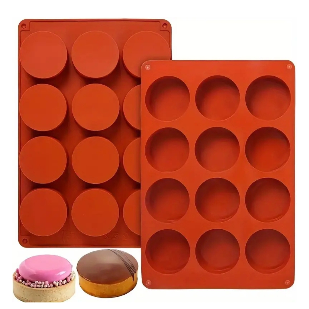 Φόρμα σιλικόνης στρογγυλά 12 τεμ