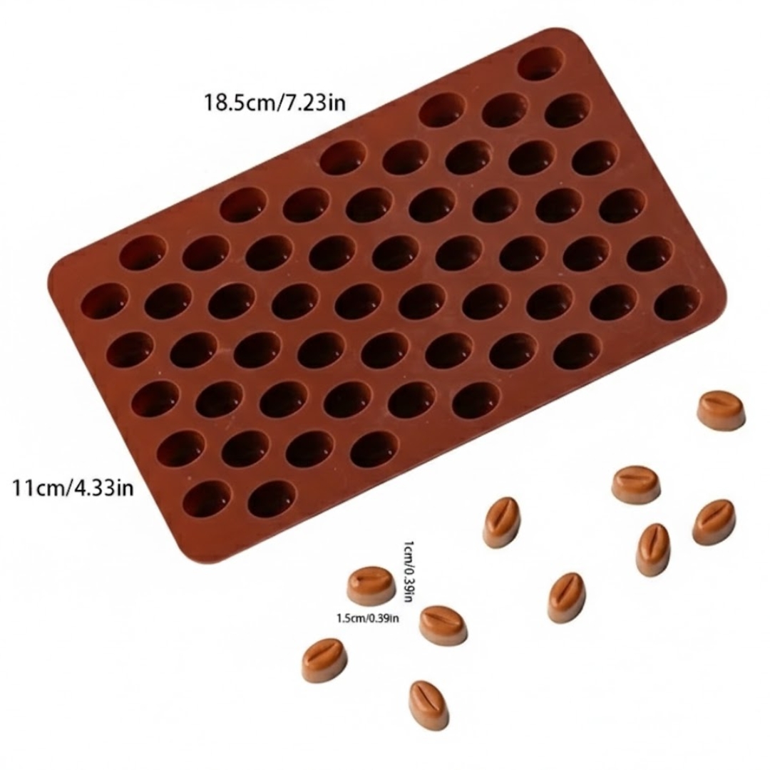 Φόρμα σιλικόνης κόκκοι καφέ 55τεμ - Image 2