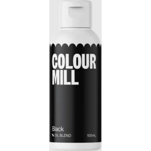 Χρώμα λιποδιαλυτό μαύρο Black 100ml Colour Mill