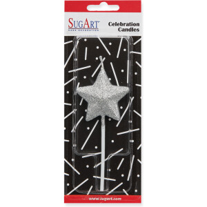 Κερί αστέρι ασημί Sugart
