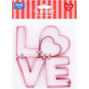 Κουπάτ love γράμματα με καρδιές PME