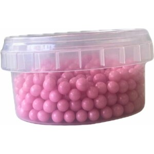 Πέρλες ροζ βρώσιμες 5mm 40γρ  Sweetbite