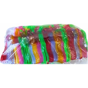 Κουταλάκια πολύχρωμα 12,5cm πλαστικά χύμα 1 κιλό