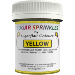 Ζάχαρη κίτρινη 40γρ Sugar Sprinkles Sugarflair