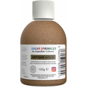 Ζάχαρη ροζ χρυσό 100γρ Sugar Sprinkles Sugarflair